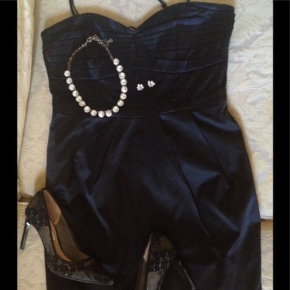 H&M chic satin cocktail dress.